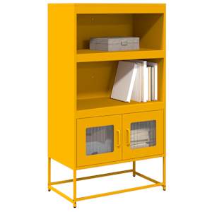 Skříň highboard hořčicově žlutá 68x39x123 cm ocel - obrázek 1