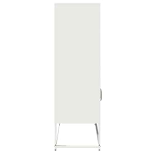 Skříň highboard bílá 68x39x123 cm ocel - obrázek 7