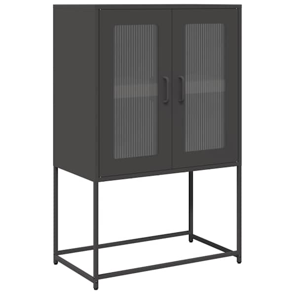 vidaXL Highboard Black 68x39x107 cm Teras