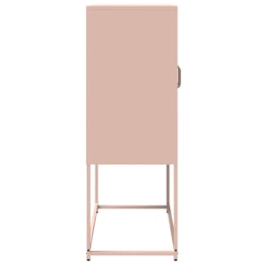 Skříň highboard růžová 68x39x107 cm ocel - obrázek 7