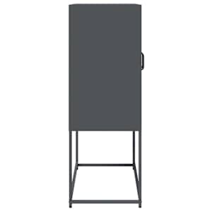 Skříň highboard antracitová 68x39x107 cm ocel - obrázek 7