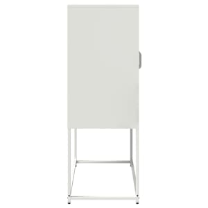Skříň highboard bílá 68x39x107 cm ocel - obrázek 7