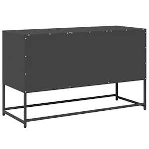 TV skříňka černá 100,5 x 39 x 60,5 cm ocel - obrázek 8