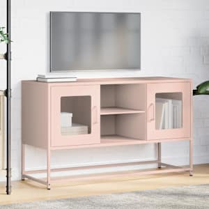 TV skříňka růžová 100,5 x 39 x 60,5 cm ocel - obrázek 4