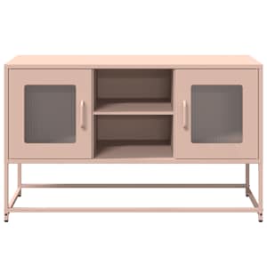 TV skříňka růžová 100,5 x 39 x 60,5 cm ocel - obrázek 5