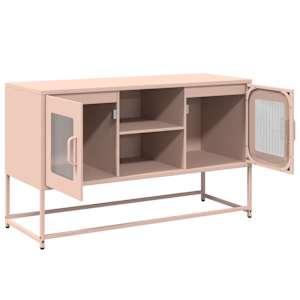 TV skříňka růžová 100,5 x 39 x 60,5 cm ocel - obrázek 6