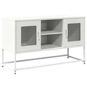 TV skříňka bílá 100,5 x 39 x 60,5 cm ocel - obrázek 2