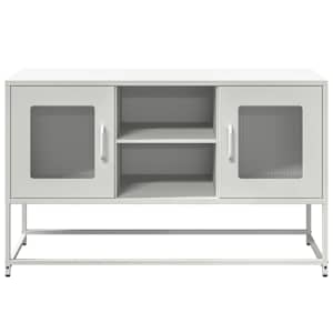 TV skříňka bílá 100,5 x 39 x 60,5 cm ocel - obrázek 5