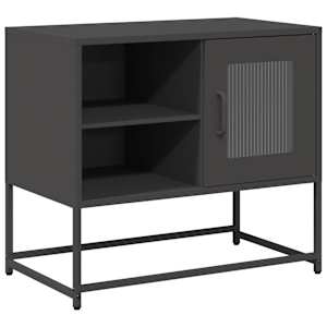 TV skříňka černá 68 x 39 x 60,5 cm ocel - obrázek 2