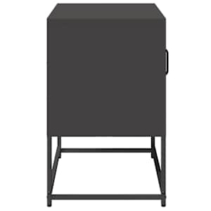 TV skříňka černá 68 x 39 x 60,5 cm ocel - obrázek 7