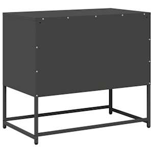 TV skříňka černá 68 x 39 x 60,5 cm ocel - obrázek 8