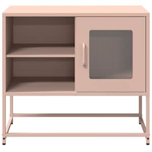 TV skříňka růžová 68 x 39 x 60,5 cm ocel - obrázek 5