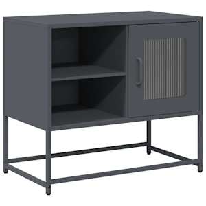 TV skříňka antracitová 68 x 39 x 60,5 cm ocel - obrázek 2