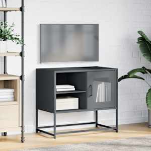 TV skříňka antracitová 68 x 39 x 60,5 cm ocel - obrázek 4