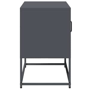 TV skříňka antracitová 68 x 39 x 60,5 cm ocel - obrázek 7