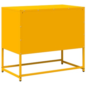 TV skříňka hořčicově žlutá 68 x 39 x 60,5 cm ocel - obrázek 8