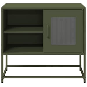TV skříňka olivově zelená 68 x 39 x 60,5 cm ocel - obrázek 5