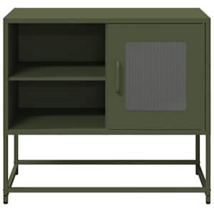 TV skříňka olivově zelená 68 x 39 x 60,5 cm ocel - obrázek 1