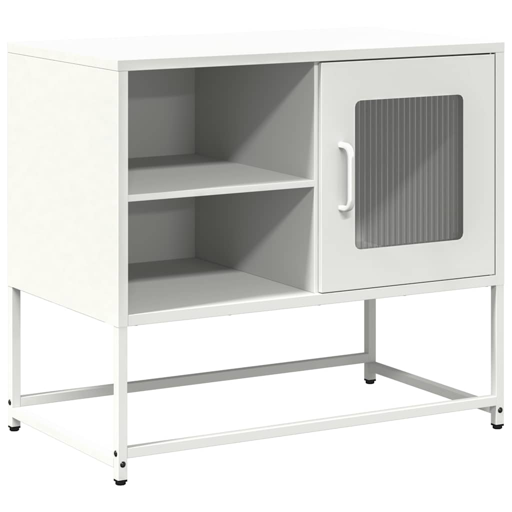 vidaXL TV skříňka bílá 68 x 39 x 60,5 cm ocel