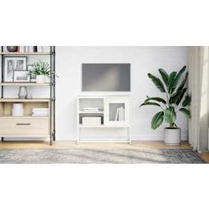 TV skříňka bílá 68 x 39 x 60,5 cm ocel - obrázek 3