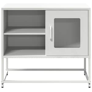 TV skříňka bílá 68 x 39 x 60,5 cm ocel - obrázek 5