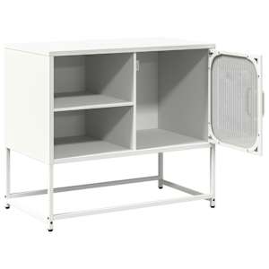 TV skříňka bílá 68 x 39 x 60,5 cm ocel - obrázek 6