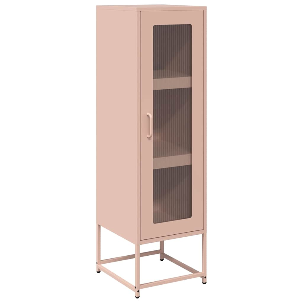 vidaXL Highboard Pink 36x39x123 cm Hladno valjano jeklo