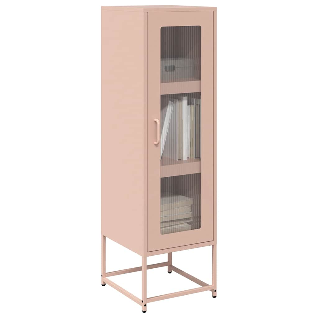 vidaXL Highboard Rosa 36x39x123 cm Kaltgewalzter Stahl