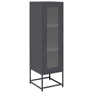 vidaXL Highboard antratsiit 36x39x123 cm k&uuml;lmvaltsitud teras