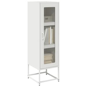 Highboard White 36x39x123 cm Hladno valjano jeklo