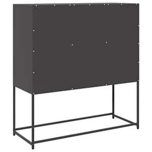 Příborník černý 100,5 x 39 x 107 cm ocel válcovaná za studena - obrázek 8
