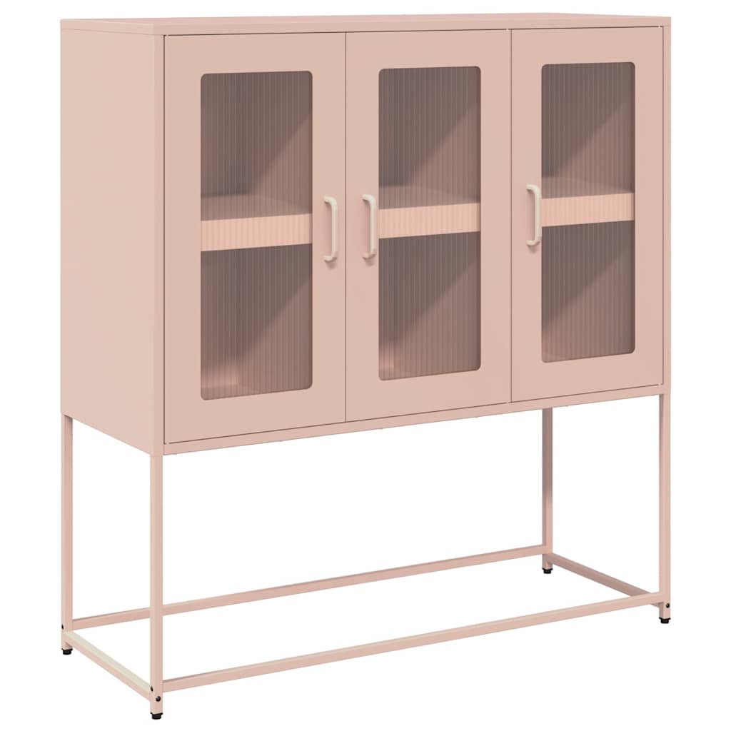 Thumbnail - vidaXL Sideboard Rosa 100,5x39x107 cm Kaltgewalzter Stahl