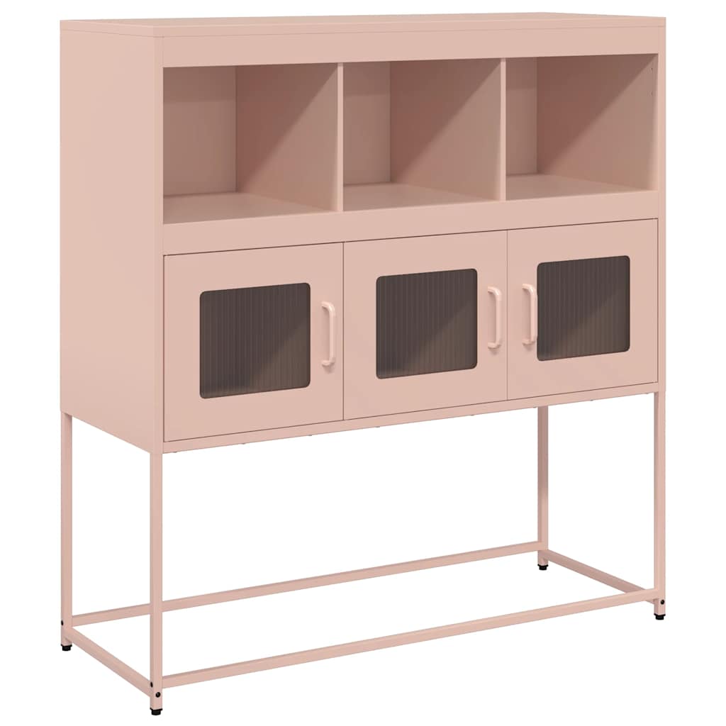 Thumbnail - vidaXL Sideboard Rosa 100,5x39x107 cm Kaltgewalzter Stahl