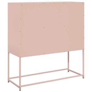 Příborník růžový 100,5 x 39 x 107 cm ocel válcovaná za studena - obrázek 8