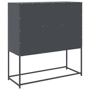 Příborník antracitový 100,5x39x107 cm ocel válcovaná za studena - obrázek 8