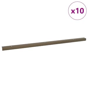 Schodové hrany 10 pcs Hnědá 67 x 3.5 x 3 cm Hliník - obrázek 2