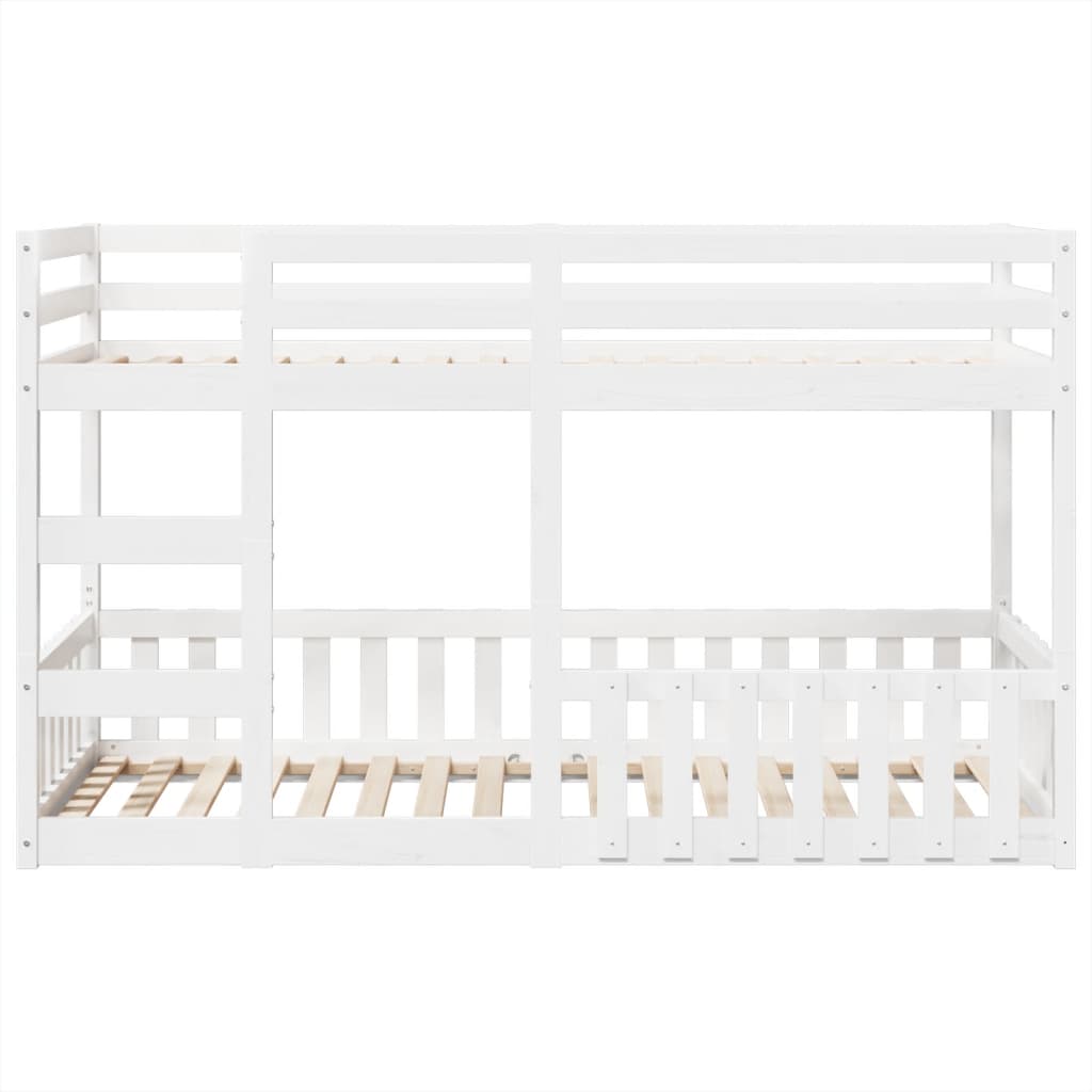 vidaXL Stapelbed massief grenenhout wit 80x200 cm, foto 4