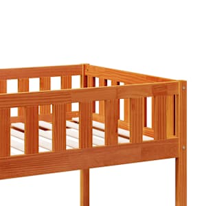 Patrová postel voskově hnědá 80 x 200 cm masivní borové dřevo - obrázek 8