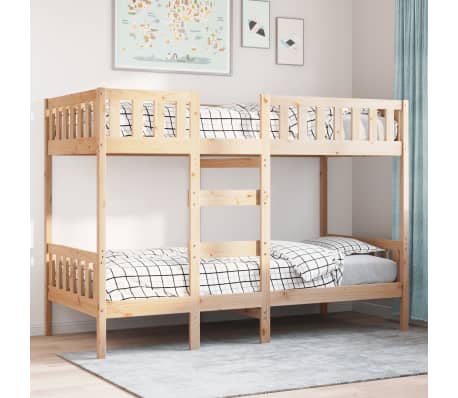 vidaXL Etagenbett 90x190 cm Massivholz Kiefer