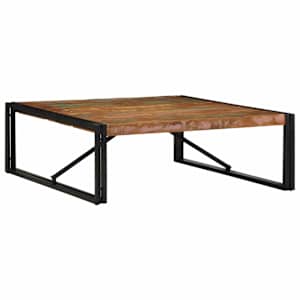 Konferenční stolek vícebarevný 100x100x35 cm recyklované dřevo - obrázek 1