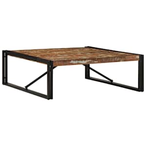 Konferenční stolek vícebarevný 100x100x35 cm recyklované dřevo - obrázek 10