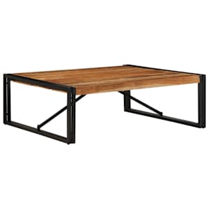 Konferenční stolek 100x100x35 cm Masivní dřevo Akácie - obrázek 1