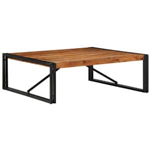 Konferenční stolek 100x100x35 cm Masivní dřevo Akácie - obrázek 10