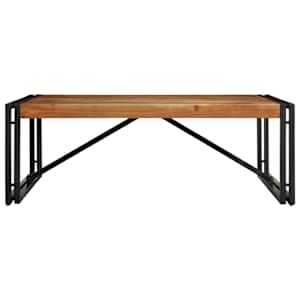 vidaXL Couchtisch 100x100x35 cm Raues Massivholz Akazie