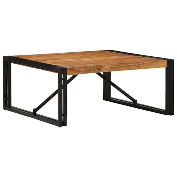 vidaXL kohvilaud, 80x80x35 cm, akaatsiapuit