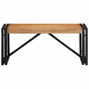 vidaXL Mesa de centro 80x40x35 cm de madera maciza de acacia