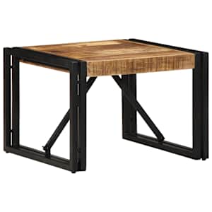Konferenční stolek 50x50x35 cm Masivní surové dřevo Mango - obrázek 11