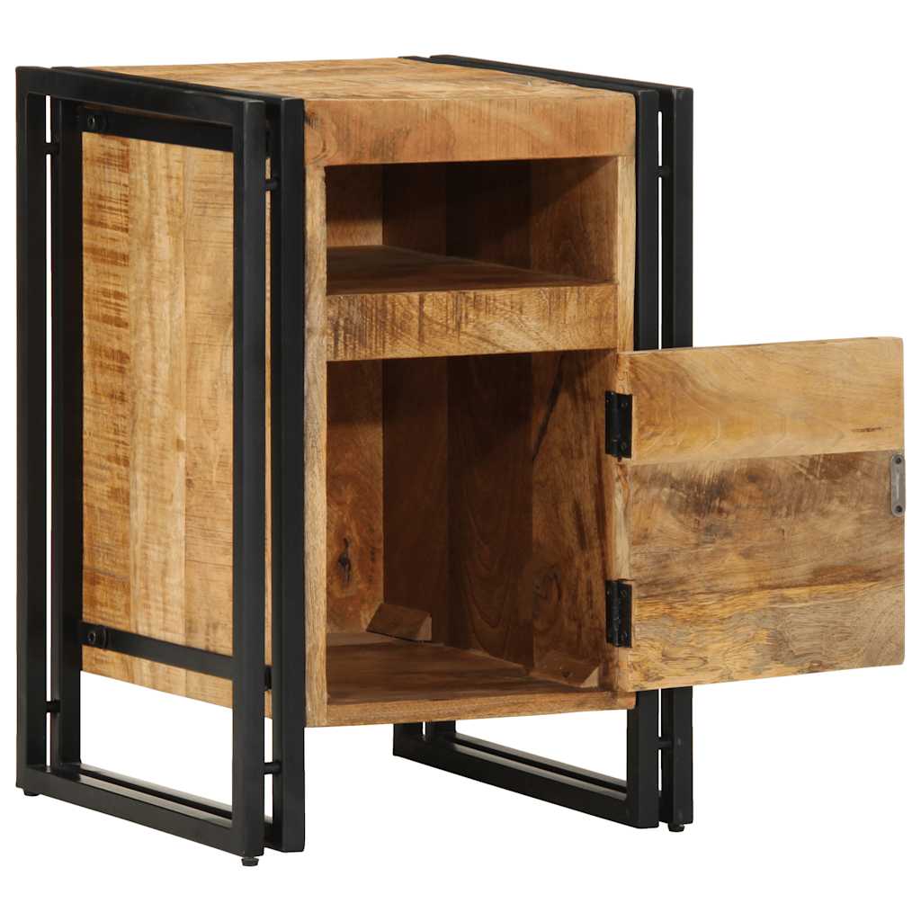 vidaXL Nachtkastje 40x40x59 cm Massief ruw hout Mango