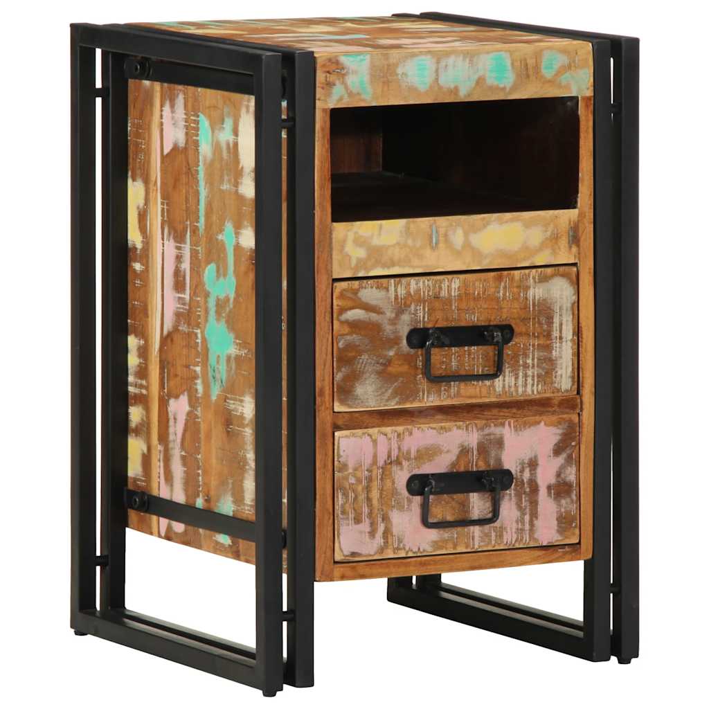 Nachtkastje 40x40x59 cm Massief hout gerecycled image 13