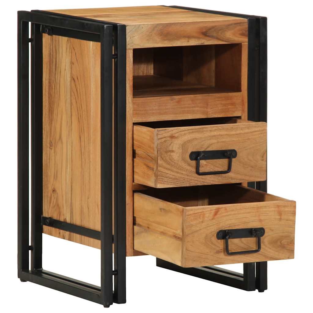 vidaXL Nachtkastje 40x40x59 cm Massief hout Acacia